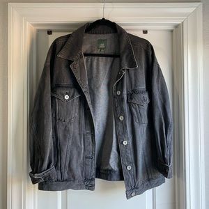 Over sized black jean jacket